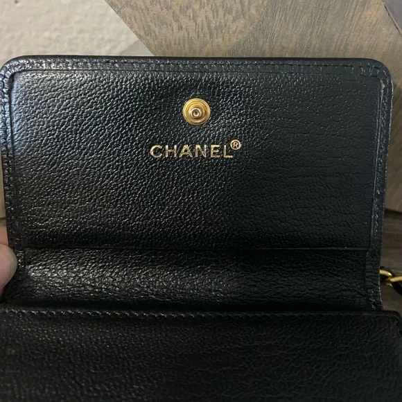 ⚜️🖤 Mini Chanel Wallet on a Chain Adjustable Wallet Crossbody to Belt Bag - Picture 12 of 14